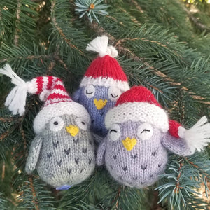 Owls with Hats Ornament (provides 6 meals)