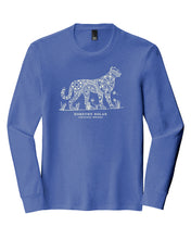 Load image into Gallery viewer, Dorothy Nolan Cheetah Adult Unisex Long Sleeve T-Shirt - Blue (provides 8 meals)
