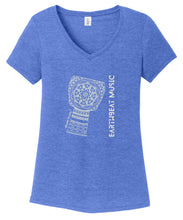 Load image into Gallery viewer, Drum in Joy! Women&#39;s V-neck T-shirt (provides 12 meals)