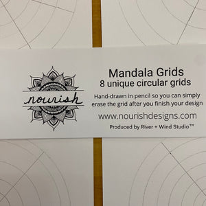 Second Product Image: Erasable Circular Mandala Drawing Grid Paper 