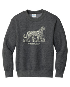 Dorothy Nolan Cheetah Youth Sweatshirt - Dark Grey (provides 9 meals)