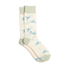 Load image into Gallery viewer, Socks that Protect Pollinators (Beige Hummingbirds) (provides 6 meals)