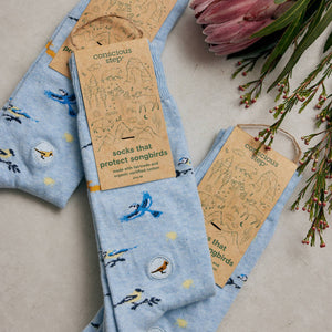 Socks that Protect Songbirds (provides 6 meals)