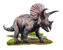 Load image into Gallery viewer, I AM Triceratops 100 piece jigsaw puzzle (provides 10 meals)