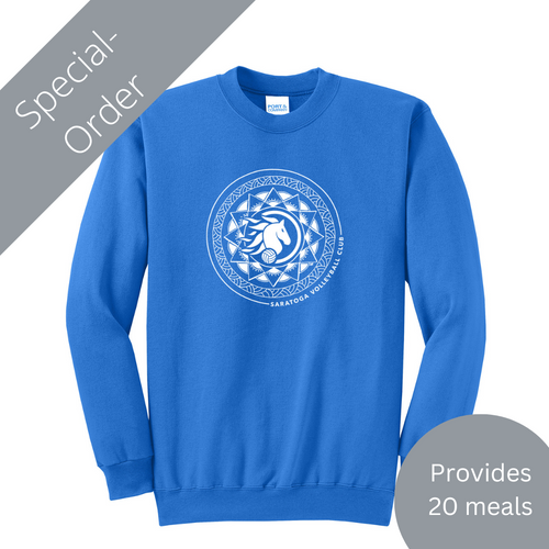 Saratoga Volleyball Unisex Sweatshirt (provides 20 meals)