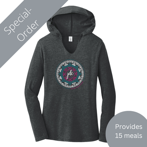SPECIAL ORDER:  JDC Women's Hooded Tee (provides 15 meals)