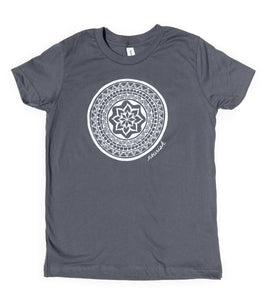 Product Image : Kid's Mandala T-Shirt Gray