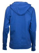 Load image into Gallery viewer, Back view of the Royal Blue hooded sweatshirt 