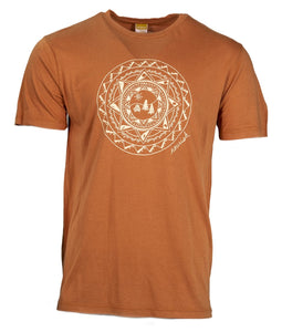 Product Image : Unisex Bamboo Adirondack T-Shirt - Rust with Ivory design