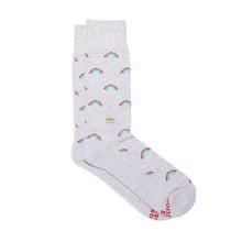 Load image into Gallery viewer, Socks that Save LGBTQ Lives (Radiant Rainbows): Medium (provides 6 meals)