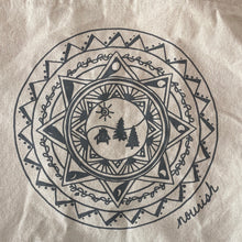 Load image into Gallery viewer, Detail of Adirondack Mandala on the Grocery Tote