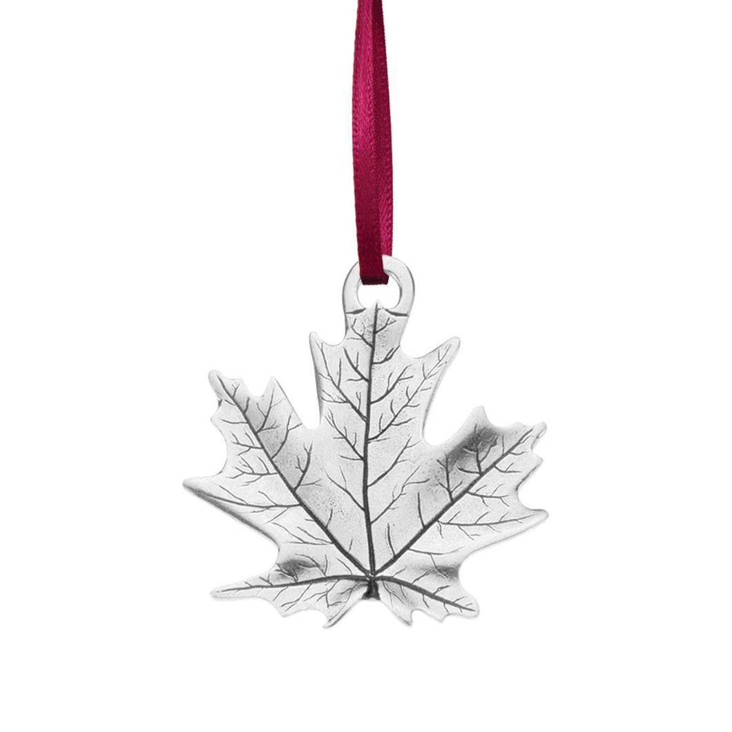 Pewter Maple Leaf Ornament (provides 8 meals)