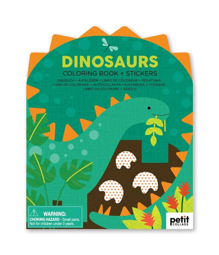 Coloring Book With Stickers: Dinosaurs (provides 2 meals)
