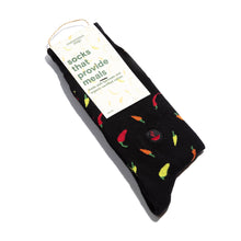 Load image into Gallery viewer, Socks that Provide Meals (Black Peppers) (provides 6 meals)