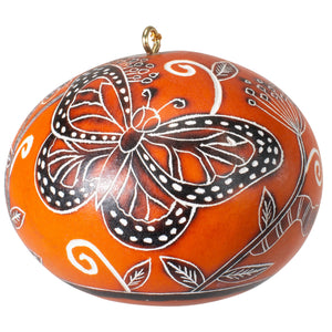 Monarch Butterflies - Gourd Ornament -(provides 9 meals)