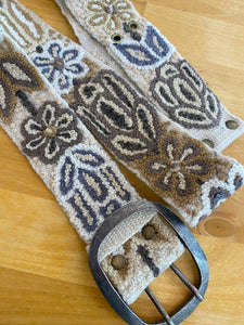 Product Image: Embroidered Wool Belt: Monochromatic 