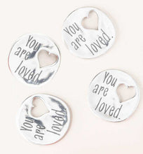 Load image into Gallery viewer, You are Loved Pocket Charm:  Set of 4 (provides 7 meals)