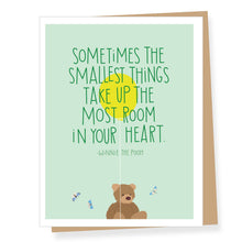 Load image into Gallery viewer, Winnie the Pooh Quote New Baby Greeting Card