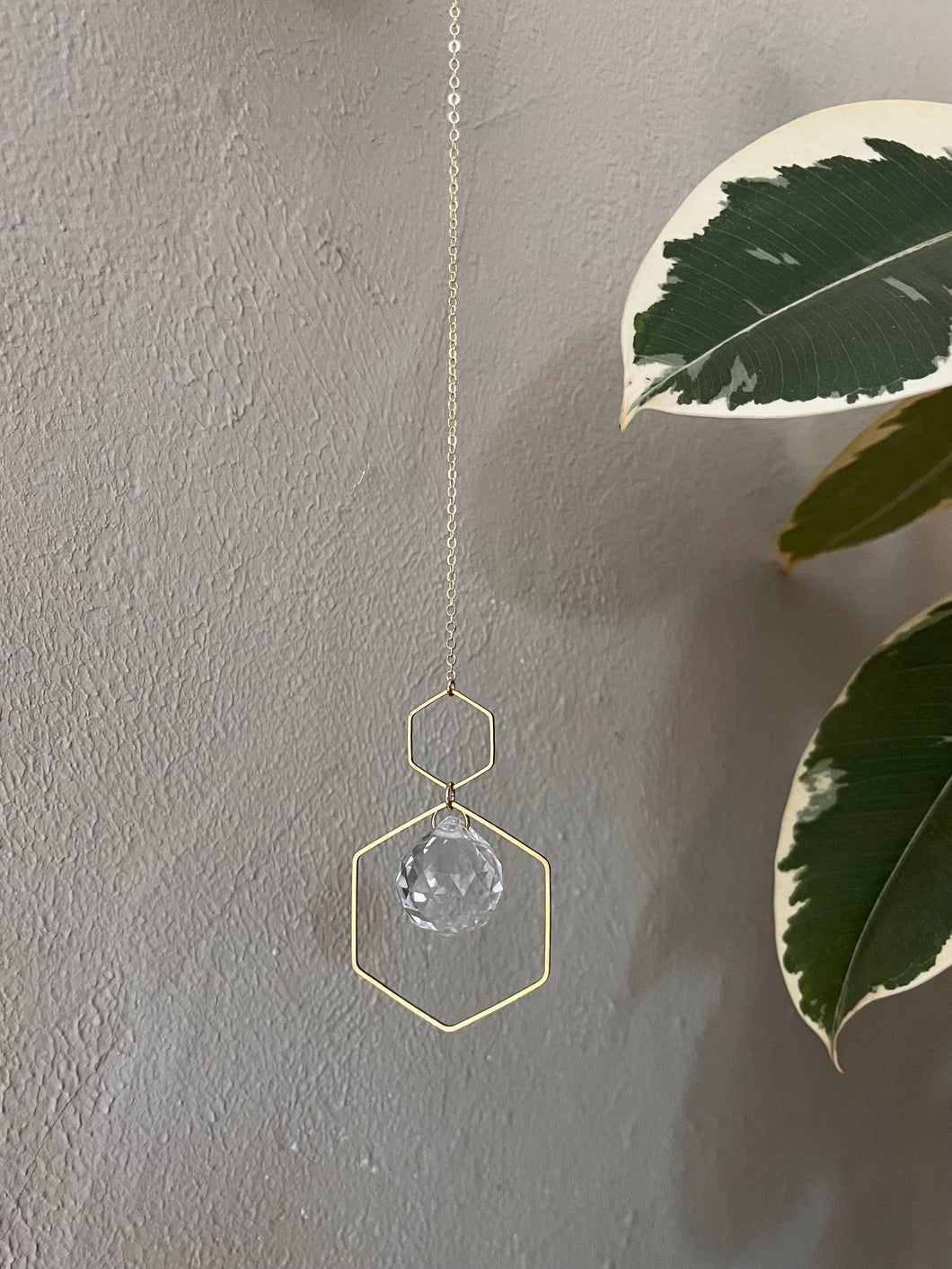 Double Hexagon Brass Sun Catcher (provides 10 meals)