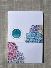 Load image into Gallery viewer, Hydrangea Hues  Notepad with 5 designs (provides 4 meals)