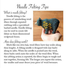 Load image into Gallery viewer, Bees - Needle Felting Kit - Beginner (Provides 14 meals)