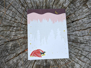 Summer Camping Pup Notepad (provides 6 meals)