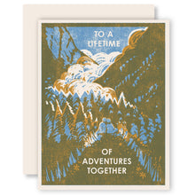 Load image into Gallery viewer, Lifetime of Adventures Letterpress Card