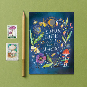 Savor Life Birthday Card