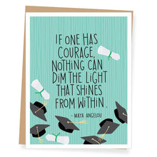 Load image into Gallery viewer, Maya Angelou Quote Graduation Card (provides 2 meals)