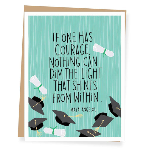 Maya Angelou Quote Graduation Card (provides 2 meals)