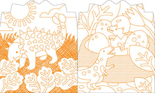 Load image into Gallery viewer, Coloring Book With Stickers: Dinosaurs (provides 2 meals)