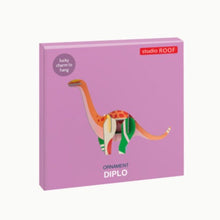 Load image into Gallery viewer, product photo packaged dinosaur ornament