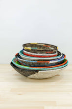 Load image into Gallery viewer, Sustainable Woven Sweet Grass bowl, multi-color (provides 6 meals)