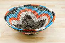 Load image into Gallery viewer, Sustainable Woven Sweet Grass bowl, multi-color (provides 6 meals)