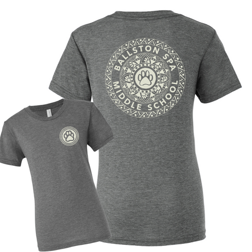 BSCSD Middle School Youth T-Shirt - Grey (provides 8 meals)