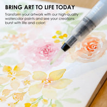 Load image into Gallery viewer, Watercolor Pocket Set Of 12 With Brush - Floral Colors