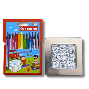 Mini Coloring Cards & Markers Gift Bundle (15 Meals)