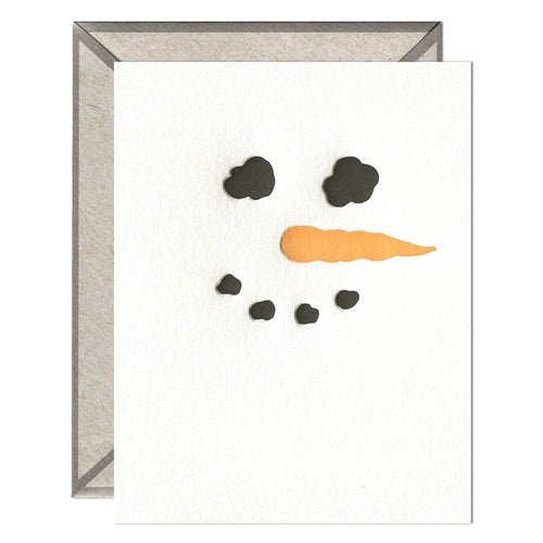 Snowman - Winter Holidays card (provides 2 meals)