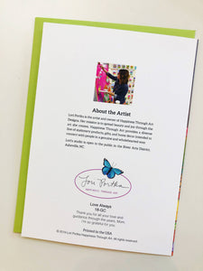 Time To Fly Card- Greeted Provides 2 meals