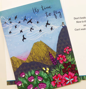 Time To Fly Card- Greeted Provides 2 meals