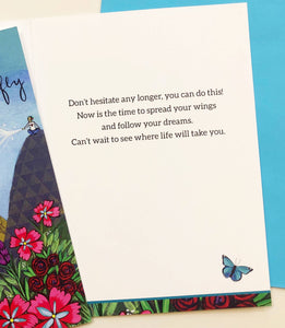 Time To Fly Card- Greeted Provides 2 meals