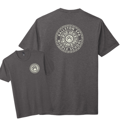 BSCSD Middle School Unisex Crew T-shirt - Grey (provides 12 meals)