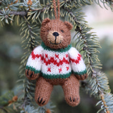 Load image into Gallery viewer, Brown Bear Ornaments (provides 6 meals)