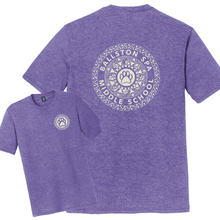 Load image into Gallery viewer, BSCSD Middle School Unisex Crew T-shirt - Purple (provides 12 meals)