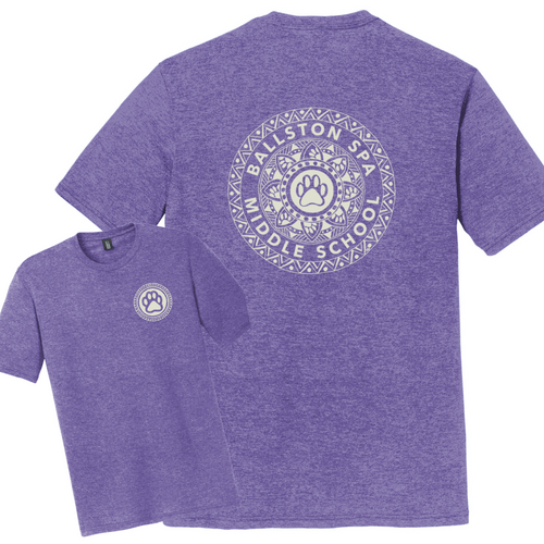 BSCSD Middle School Unisex Crew T-shirt - Purple (provides 12 meals)