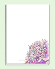 Load image into Gallery viewer, Peak Peonies Notepad with 5 designs (provides 4 meals)