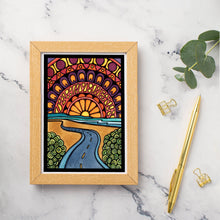 Load image into Gallery viewer, Greeting Card Sunset Road