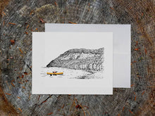 Load image into Gallery viewer, Montañas - Canoeing Dog Blank Greeting Card (provides 2 meals)