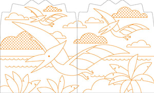 Coloring Book With Stickers: Dinosaurs (provides 2 meals)