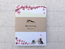 Load image into Gallery viewer, Spring Biking Pup Notepad (provides 6 meals)